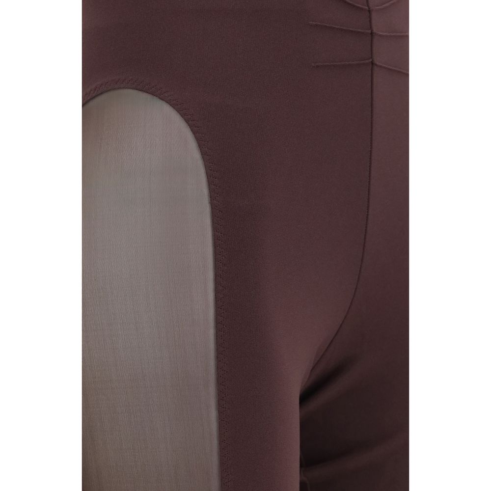 The Attico Lilafarbene Viskose-Leggings