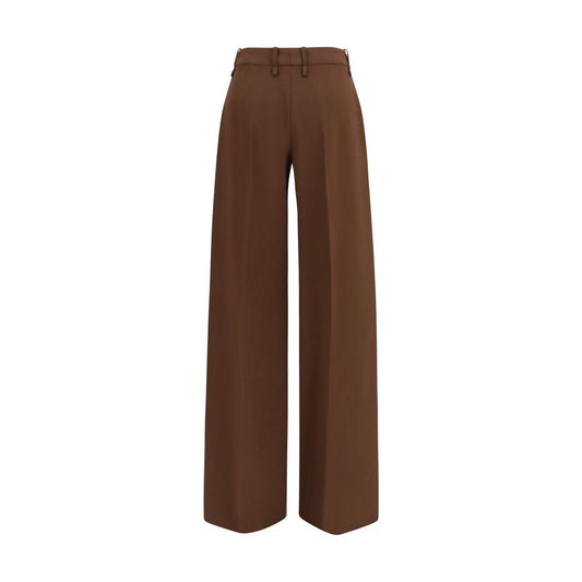 Ermanno Scervino Brown Viscose Flared Pants