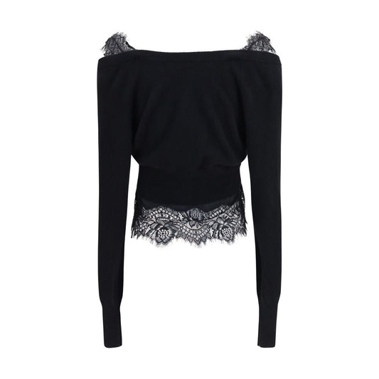 Ermanno Scervino Black Cashmere Cardigan