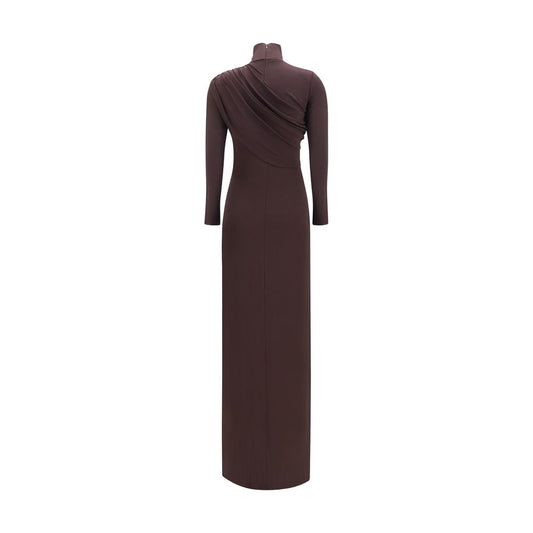 Courrèges Brown Viscose Casual Dress