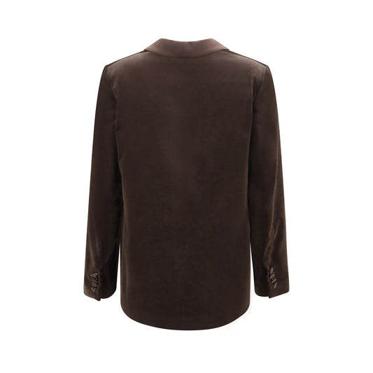 Lardini Brown Cotton Blazer