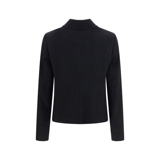Lardini Black Wool Oves Aries Full-Length Jacket