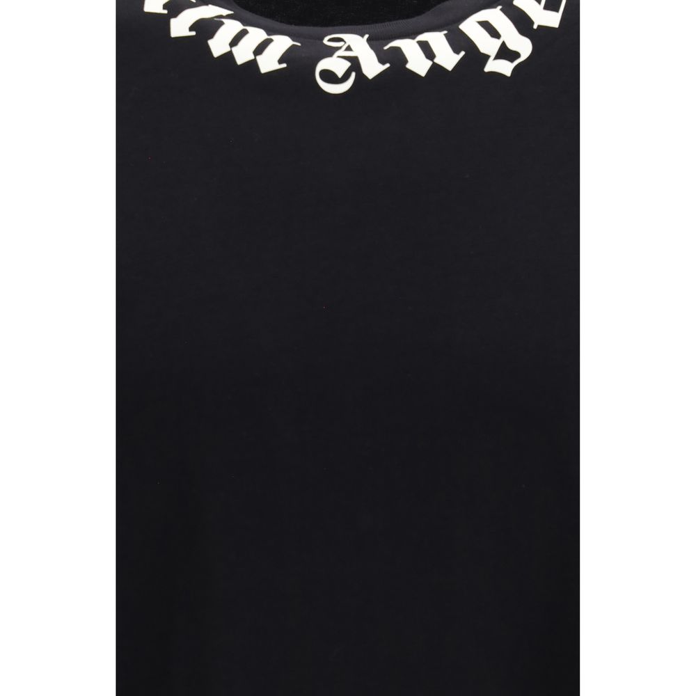 Palm Angels Black Cotton T-Shirt