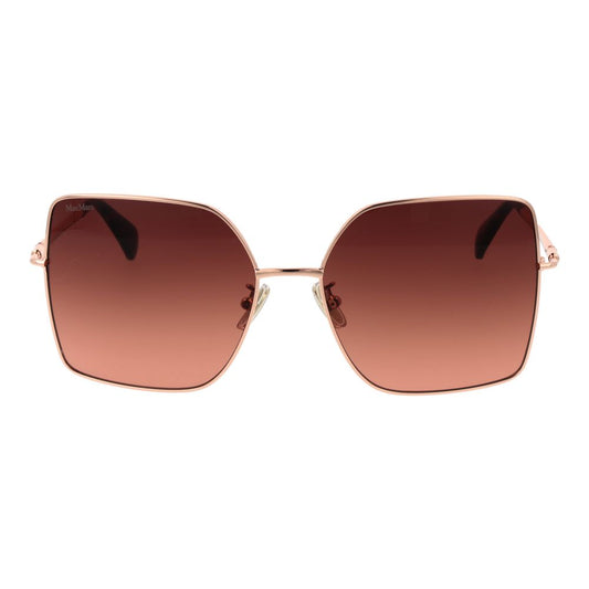 Max Mara Sonnenbrille aus Rotgoldmetall
