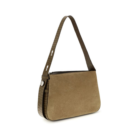 Tory Burch Beige Suede Leather Shoulder Bag