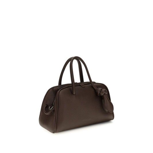Jacquemus Brown Calf Leather Bos Taurus Handbag