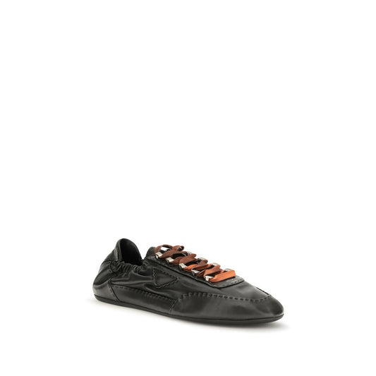 Prada Black Lamb Ovis Aries Aries Chunky Sneakers