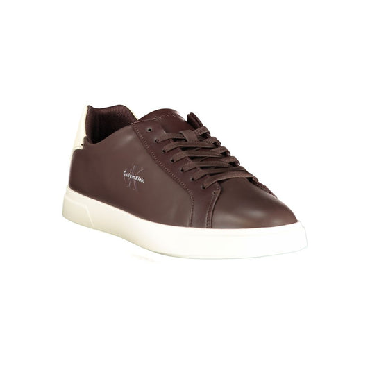 Calvin Klein Brown Polyurethane Men's Sneaker