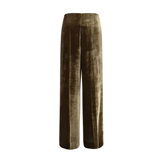 P.A.R.O.S.H. Brown Viscose Casual Pants