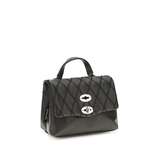 Zanellato Black Calf Leather Bos Taurus Handbag