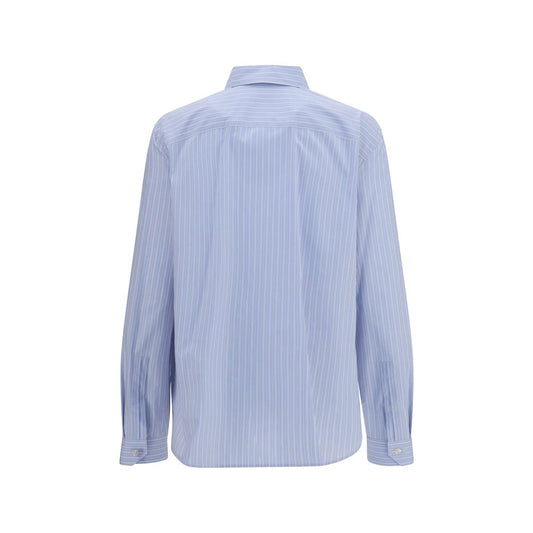 Saint Laurent Blue Cotton Pattern Shirt