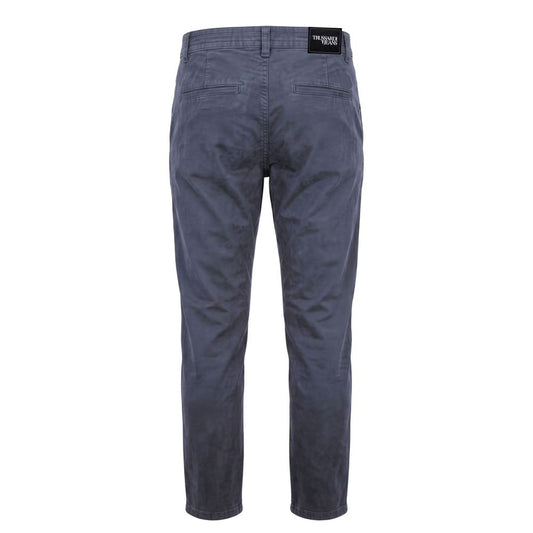 Trussardi Jeans Blue Cotton Men Pant