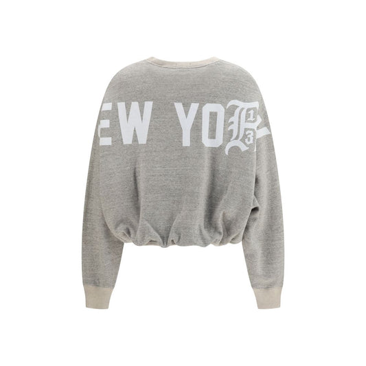 R13 Gray Cotton Sweatshirt