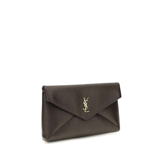 Saint Laurent Brown Lamb Ovis Aries Aries Wallet
