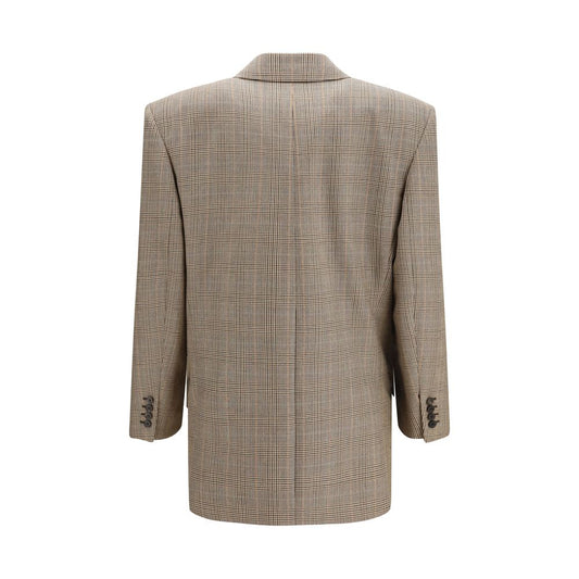 Saint Laurent Beige Wool Oves Aries Blazer