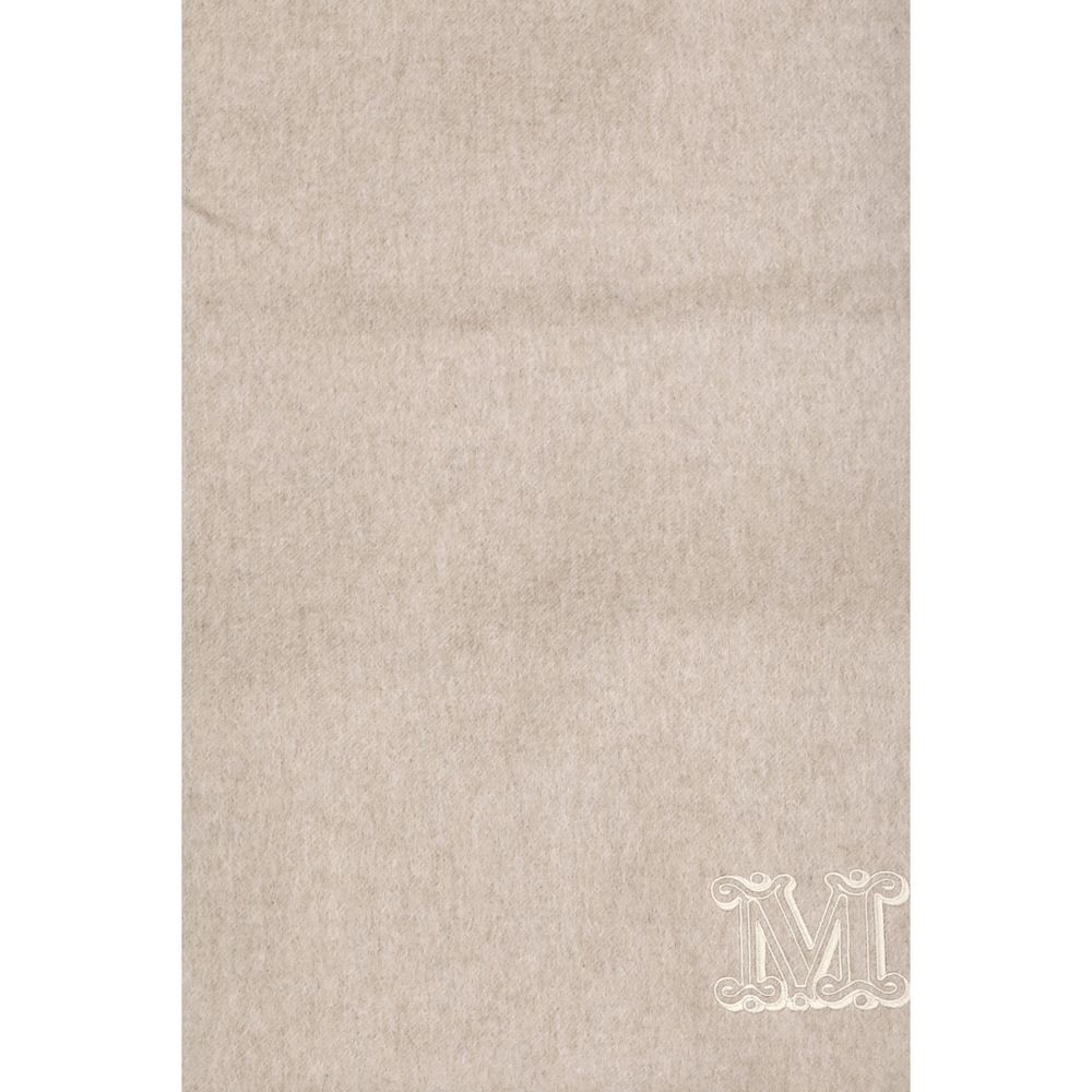 Max Mara Beige Cashmere Scarf