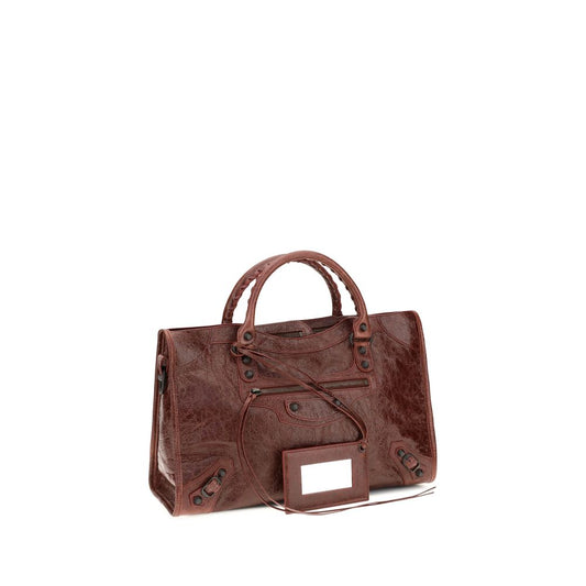 Balenciaga Bordeaux Lamb Ovis Aries Aries Handbag