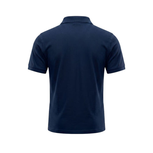 Trussardi Beachwear Blue Cotton Men's Polo Shirt