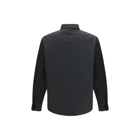 Fendi Black Polyester Pattern Shirt