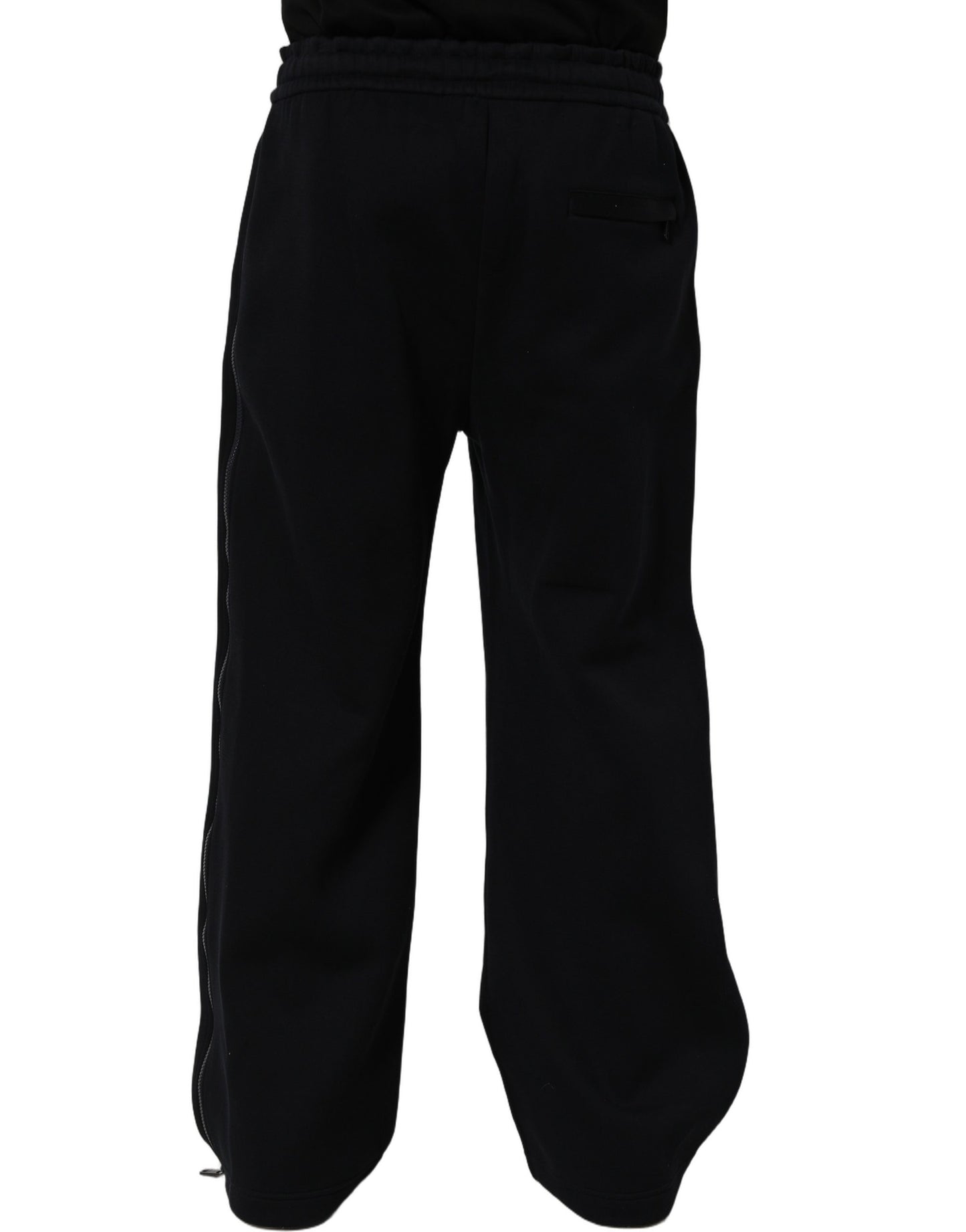Dolce & Gabbana Dark Blue Relaxed Wide Leg Men Jogger Pants