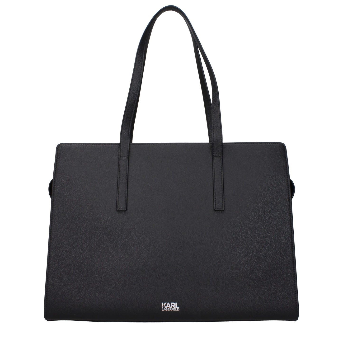 Karl Lagerfeld Black Leather Shoulder Bag