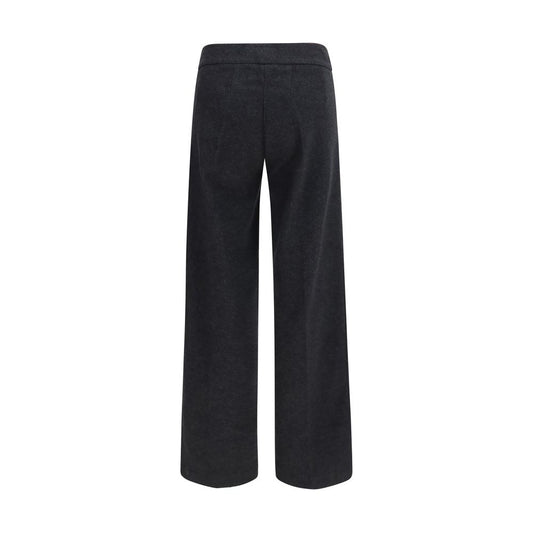 Avenue Montaigne Gray Cotton Casual Pants