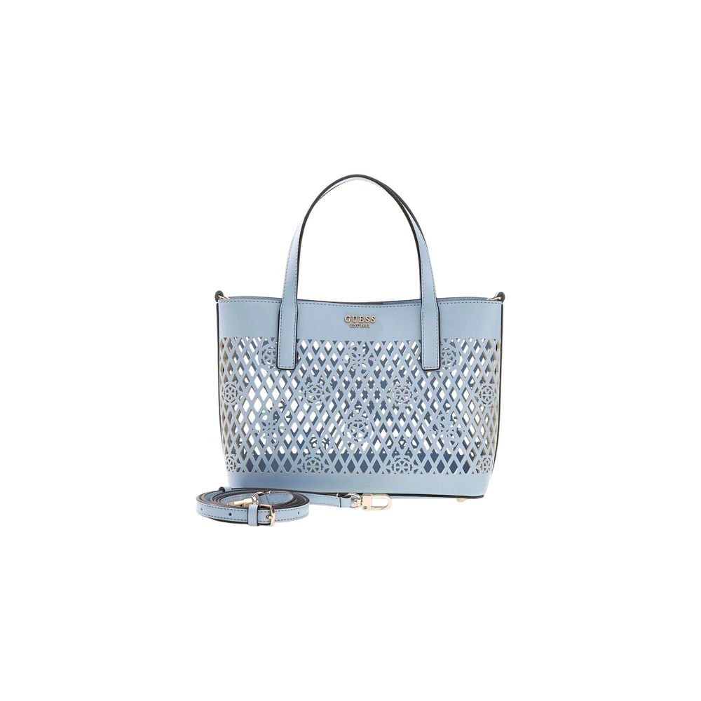 Guess Handtasche aus blauem Polyethylen