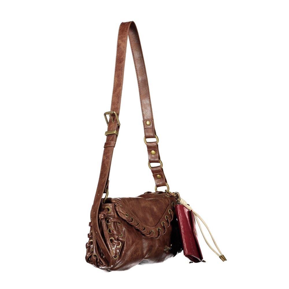 Desigual braune Damenhandtasche aus Polyurethan