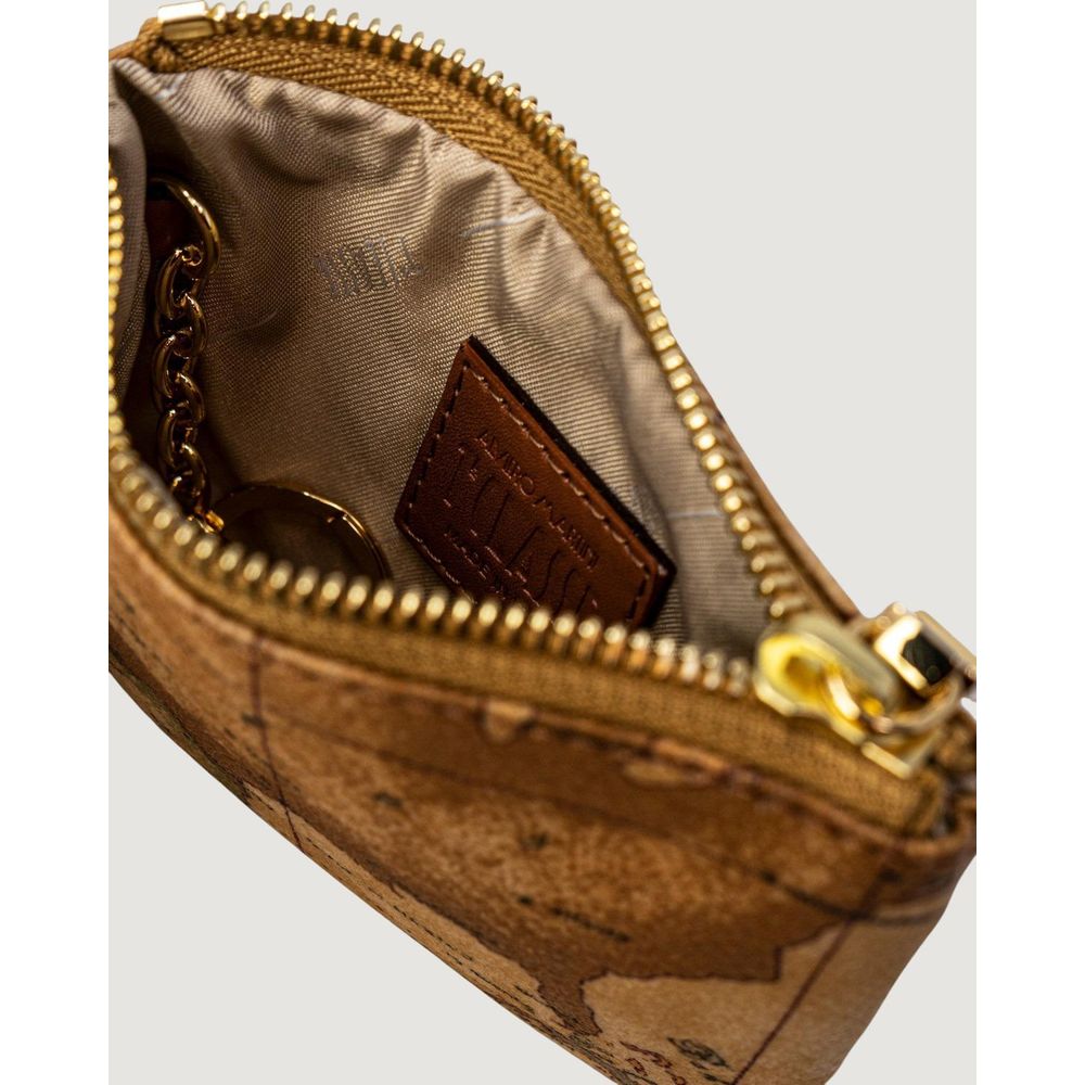 Alviero Martini Prima Classe Clutch aus beigem Leder
