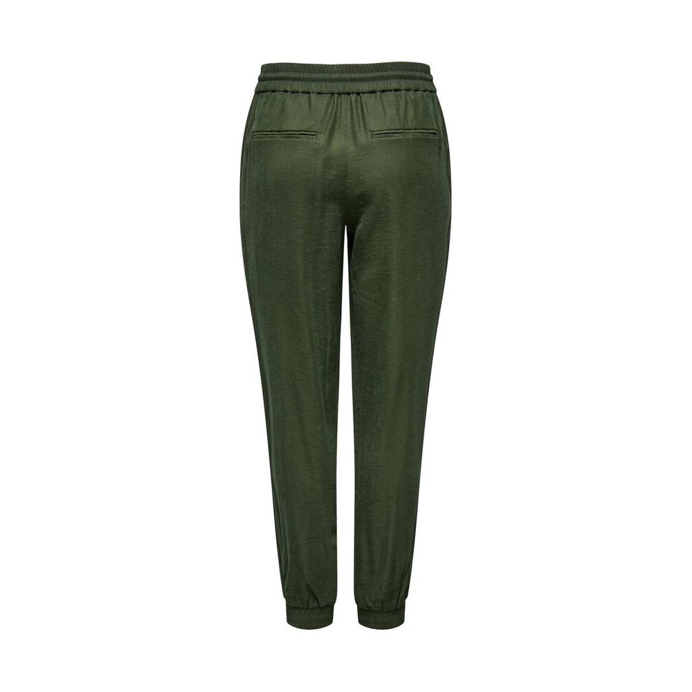 Nur grüne Viskose-Freizeithose