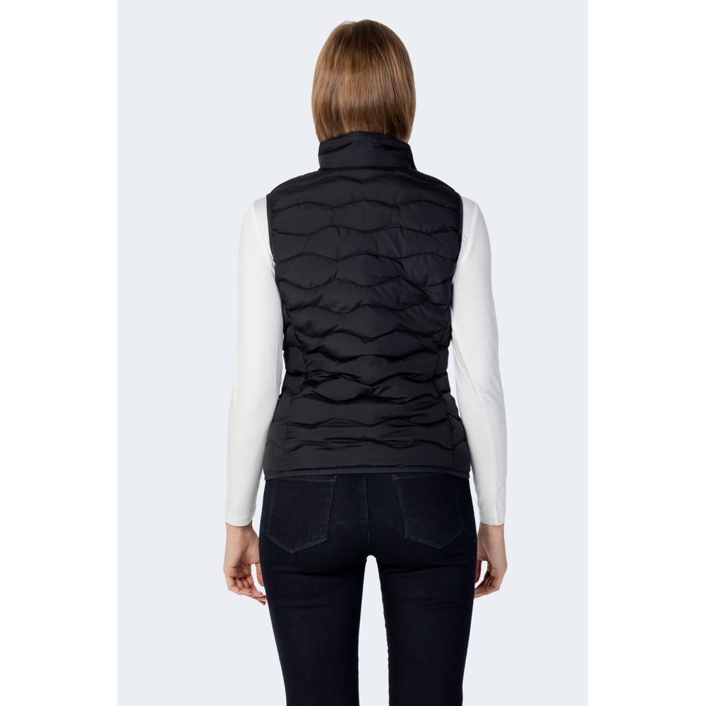 EA7 Emporio Armani ärmellose Jacke aus schwarzem Polyester