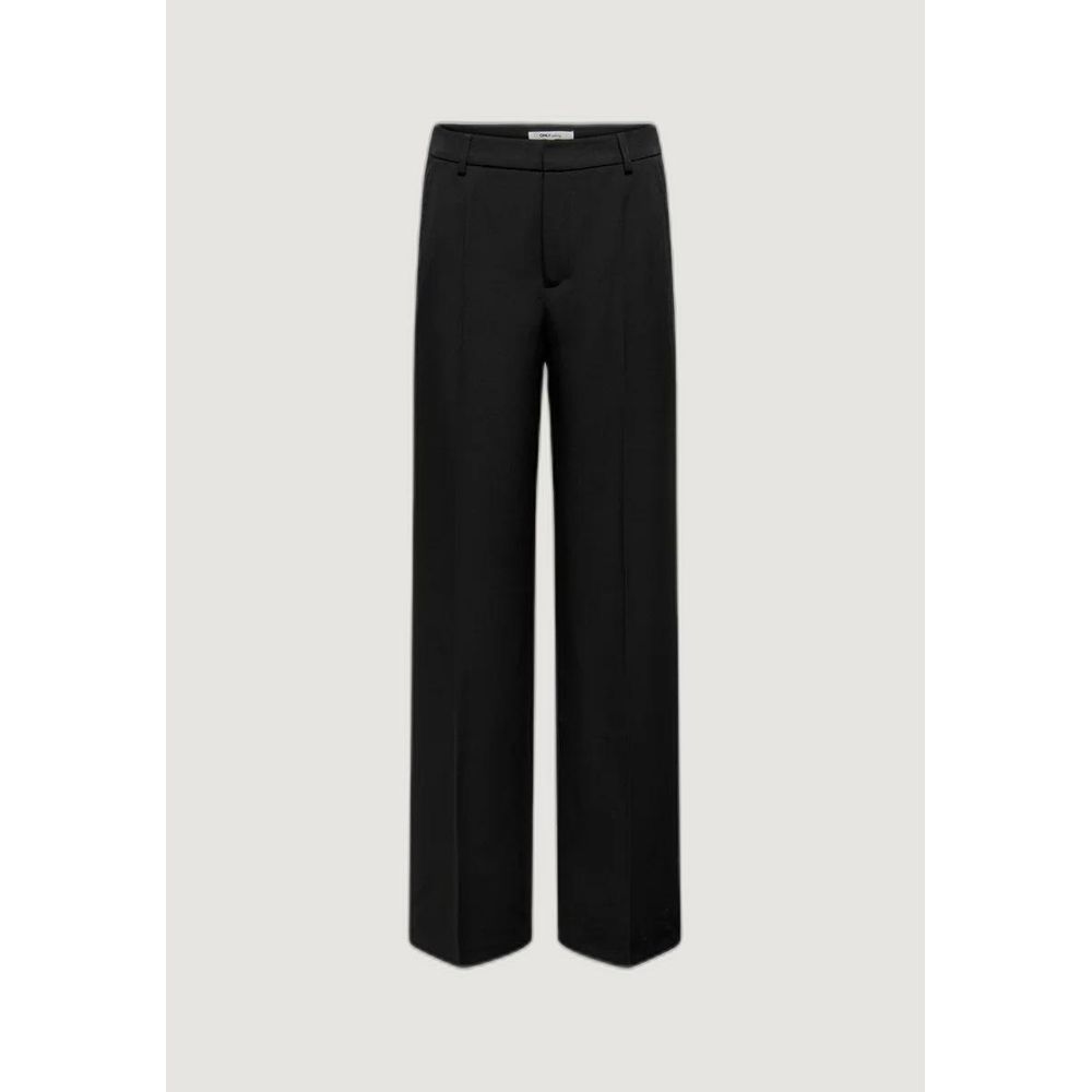 Nur schwarze Freizeithosen aus Polyester