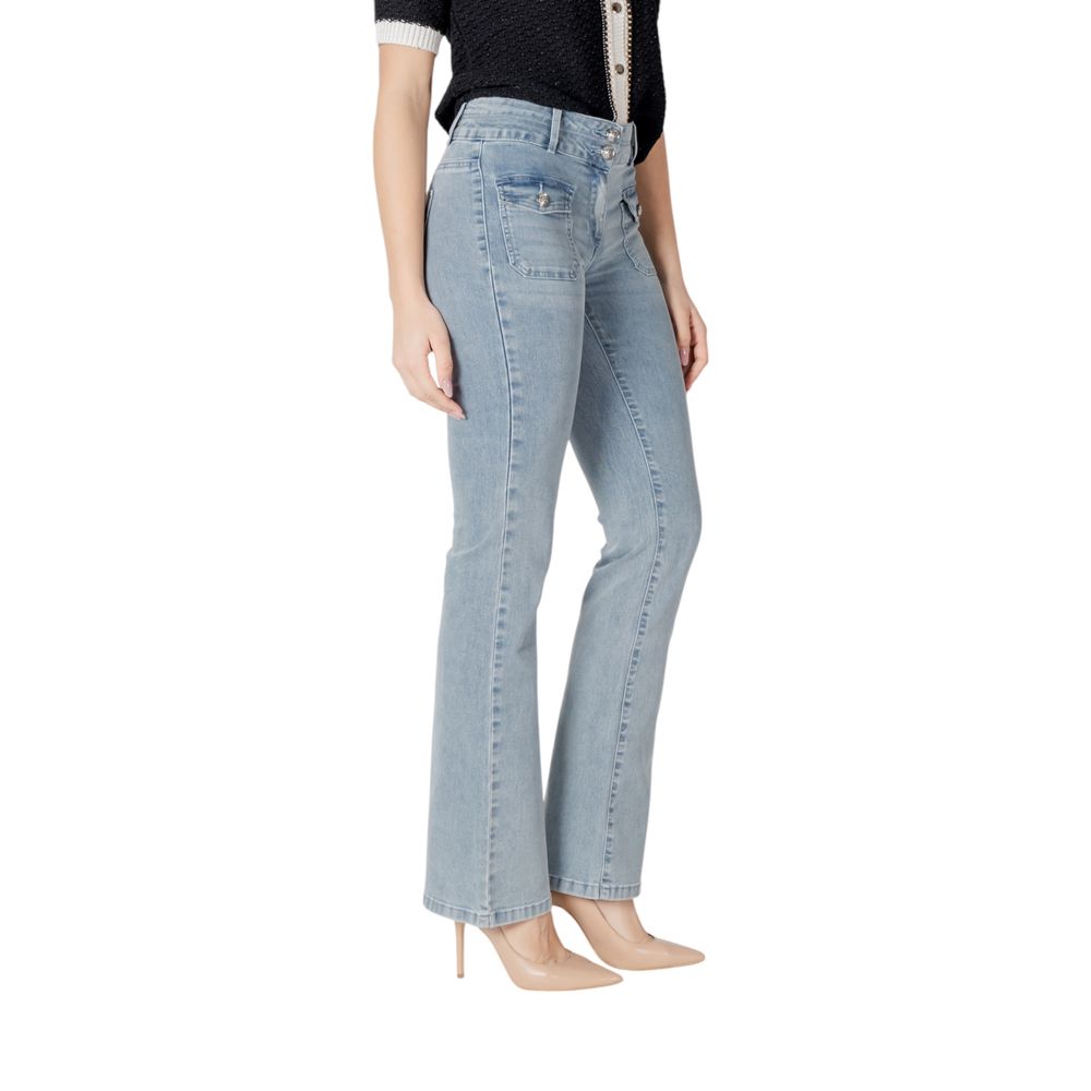 Morgan De Toi Blaue Baumwoll-Skinny-Jeans