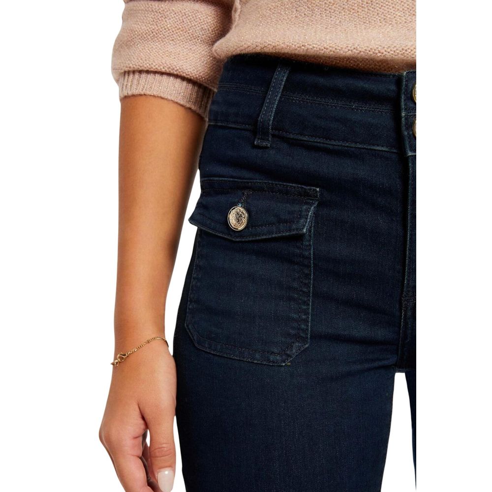 Morgan De Toi Blaue Baumwoll-Skinny-Jeans
