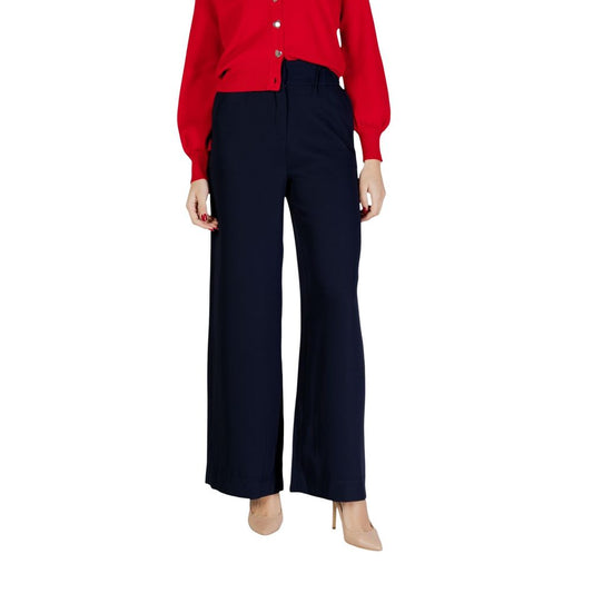 Morgan De Toi Blue Polyester Casual Pants