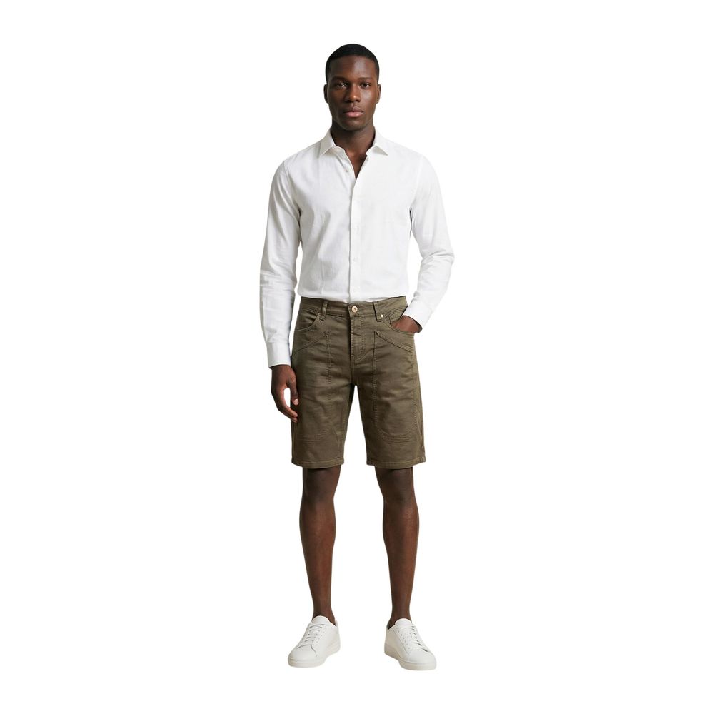 Jeckerson Bicolor Bermuda-Shorts aus Baumwolle