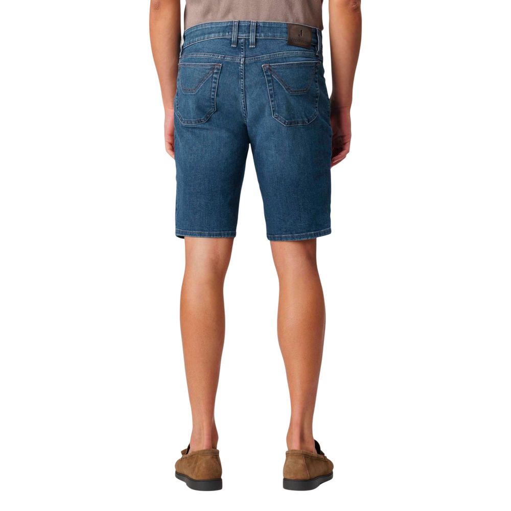 Jeckerson Blue Recycled Cotton Bermudas