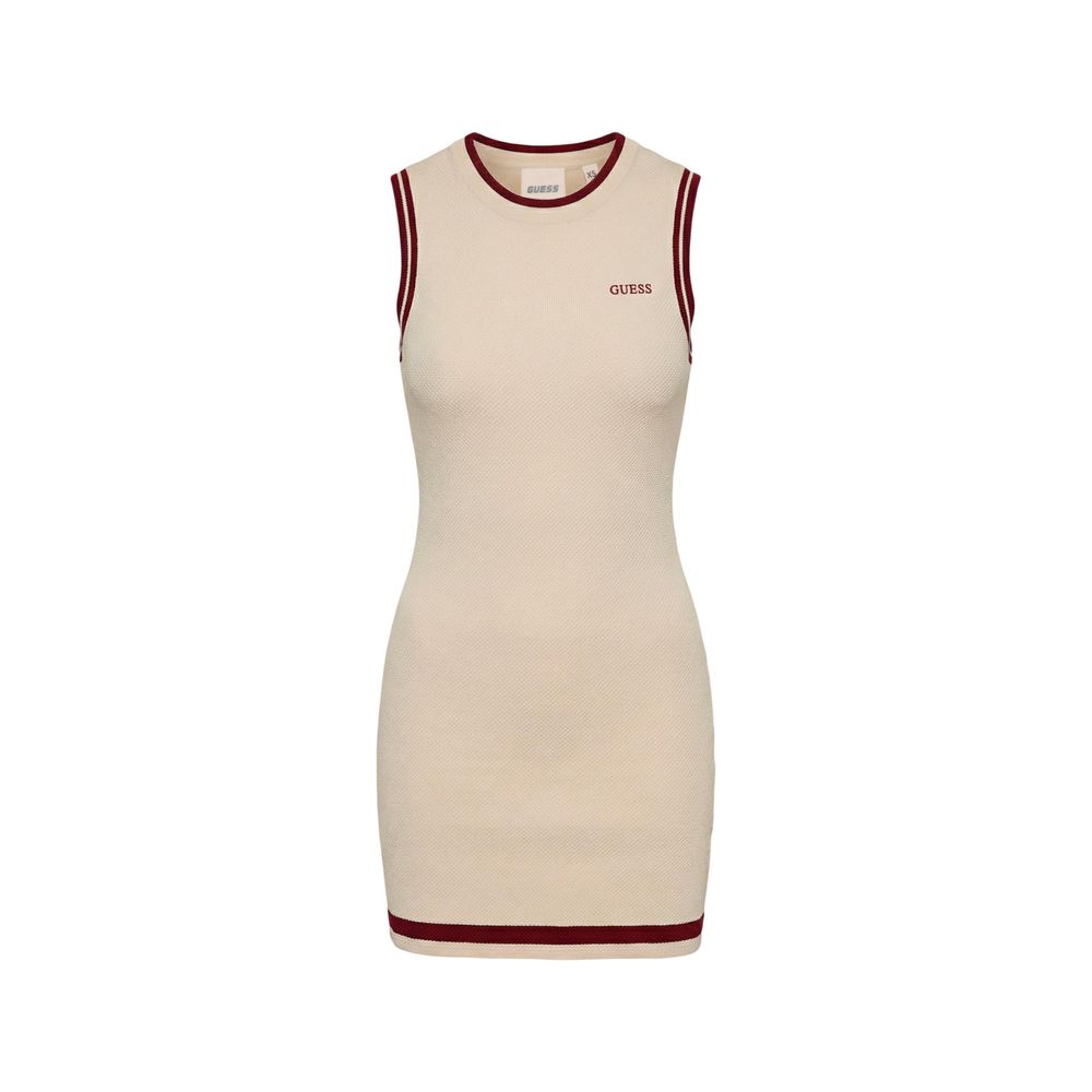 Guess Active Beiges Viskose Midi-Kleid