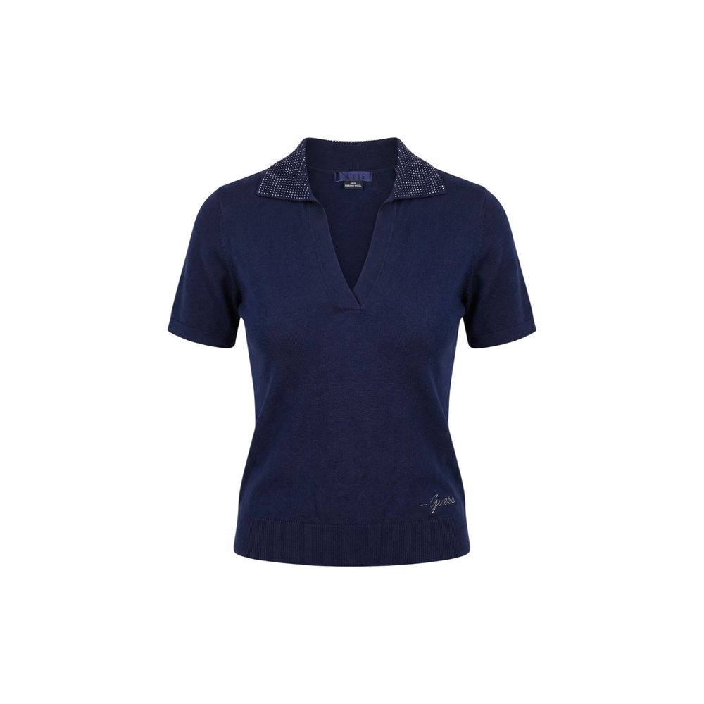 Guess blaues Woll-T-Shirt
