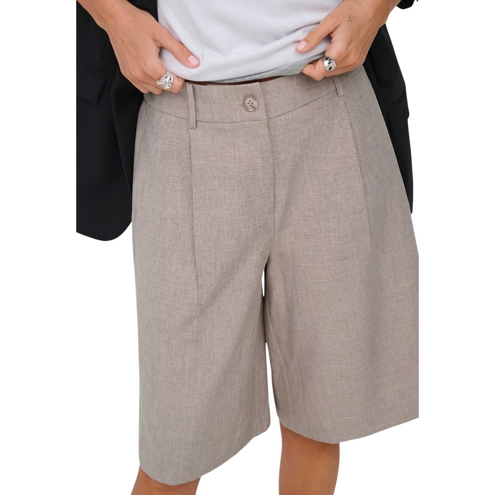 Bermudashorts aus recyceltem Polyester in Grau