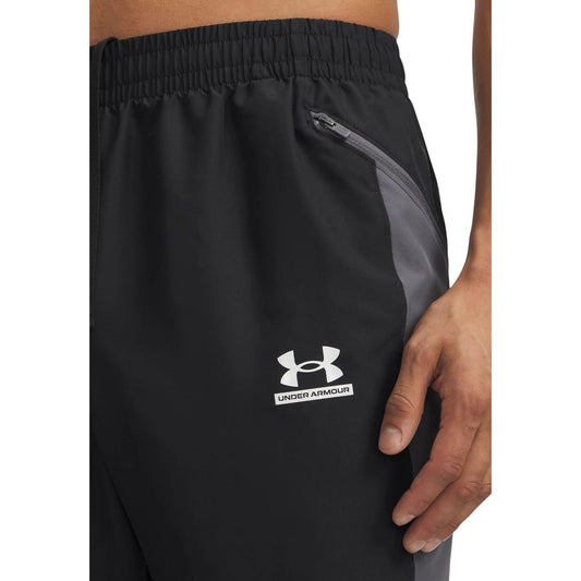 Under Armour Schwarz-weiß Polyester Jogginghose
