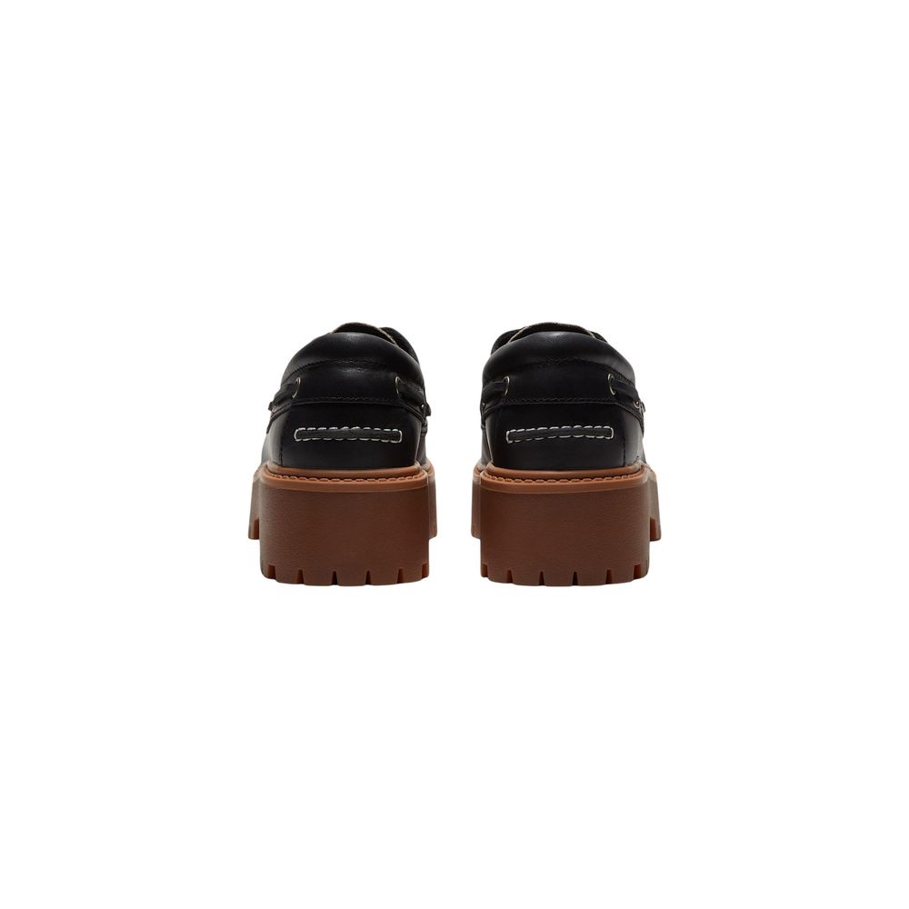 Timberland Plateau-Pumps aus schwarzem Leder