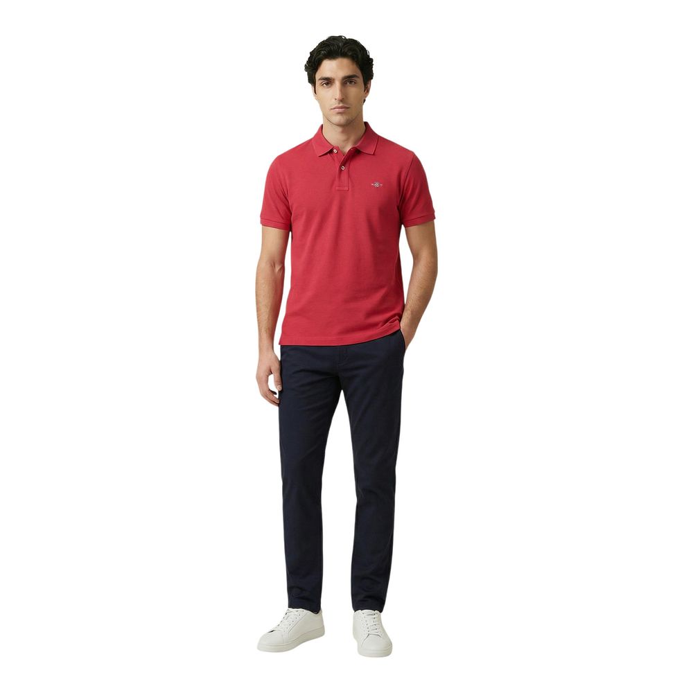 Rotes Baumwoll-Polo-Shirt von Gant