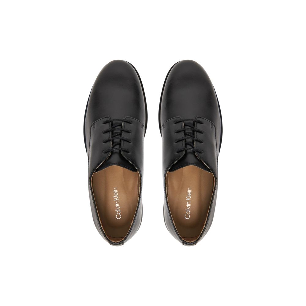 Calvin Klein Oxfords und Derbys aus schwarzem Leder