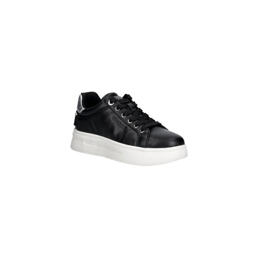 Guess Black Polyethylene Platform Sneakers