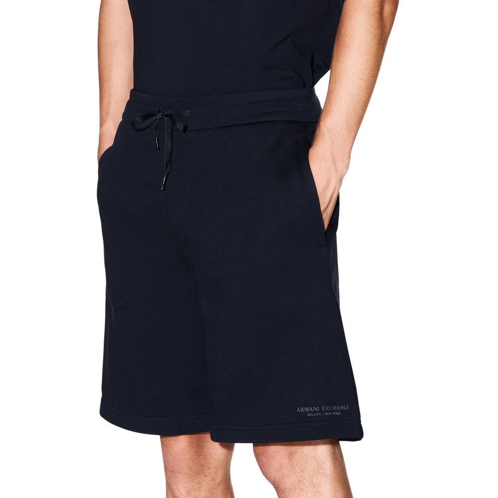 Armani Exchange Blaue Baumwolle Knielang