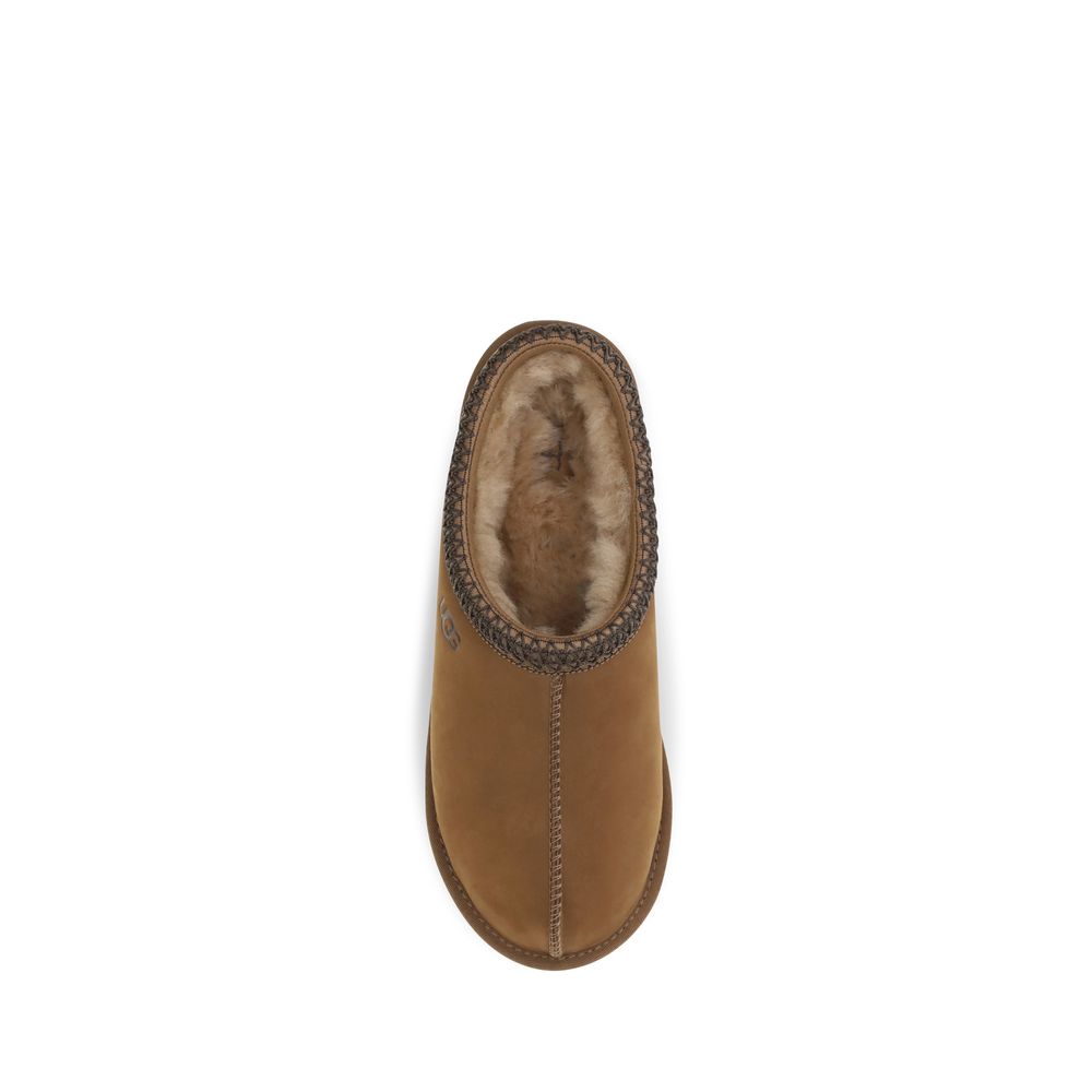 UGG Clogs aus braunem Nubukleder