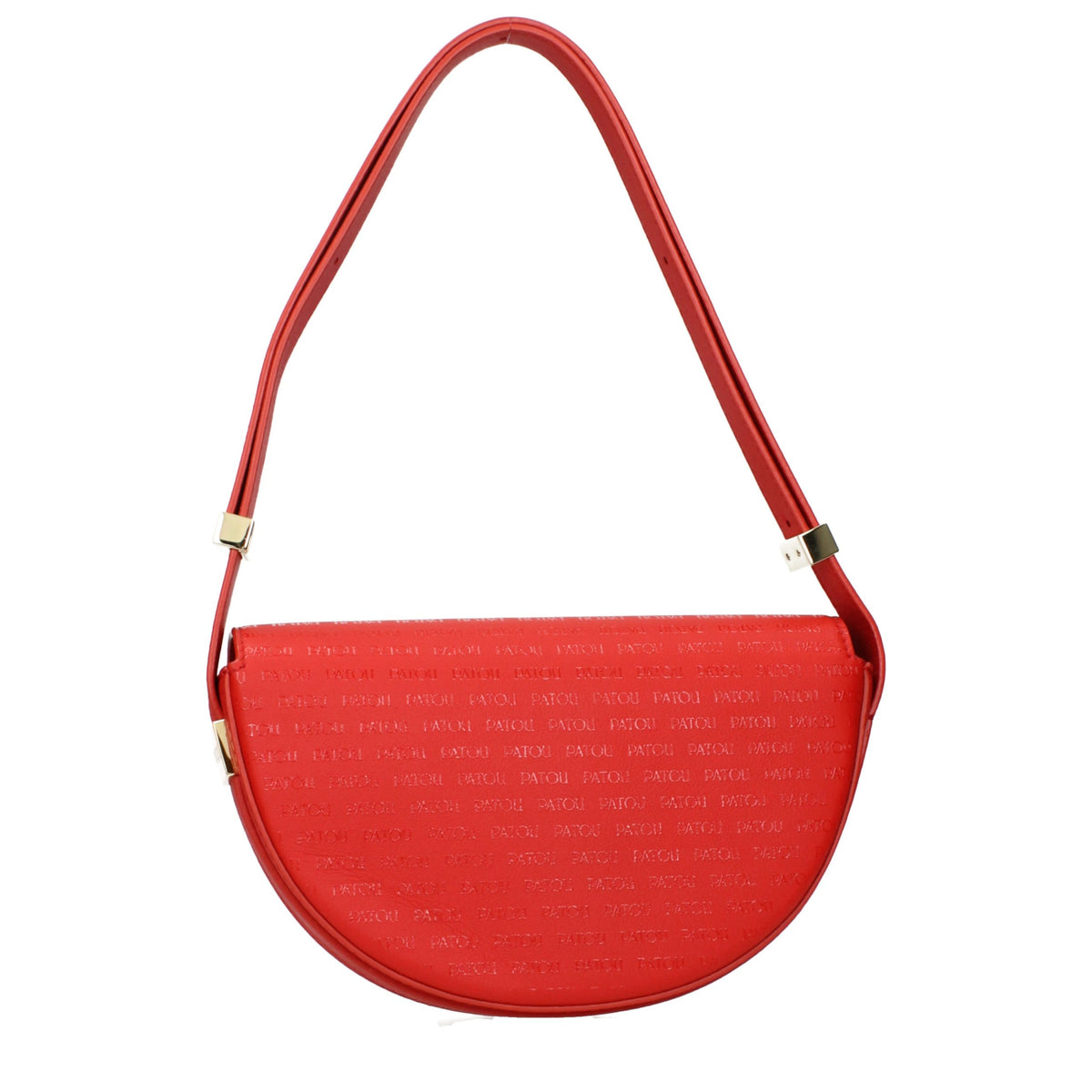 Patou Schultertasche aus rotem Leder