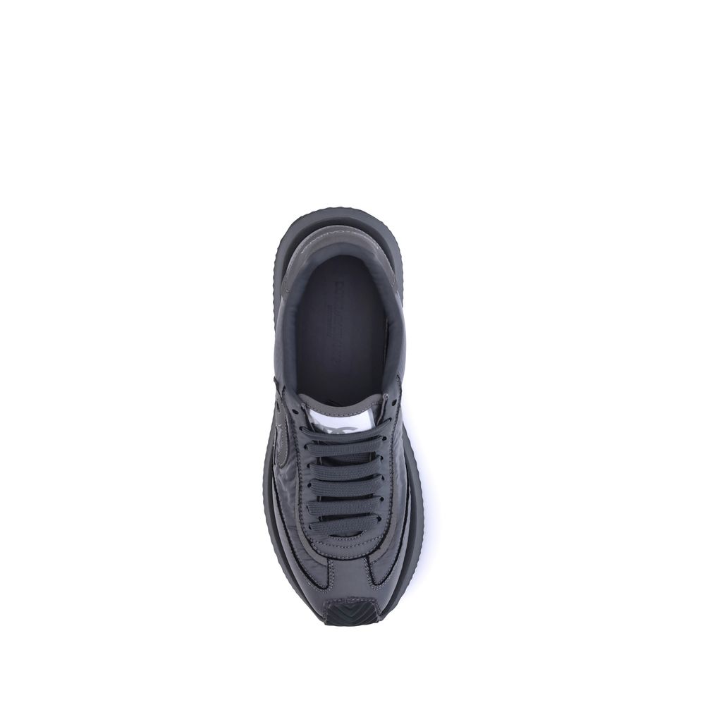Schwarze Athletic-Sneaker aus Polyester von Dolce & Gabbana