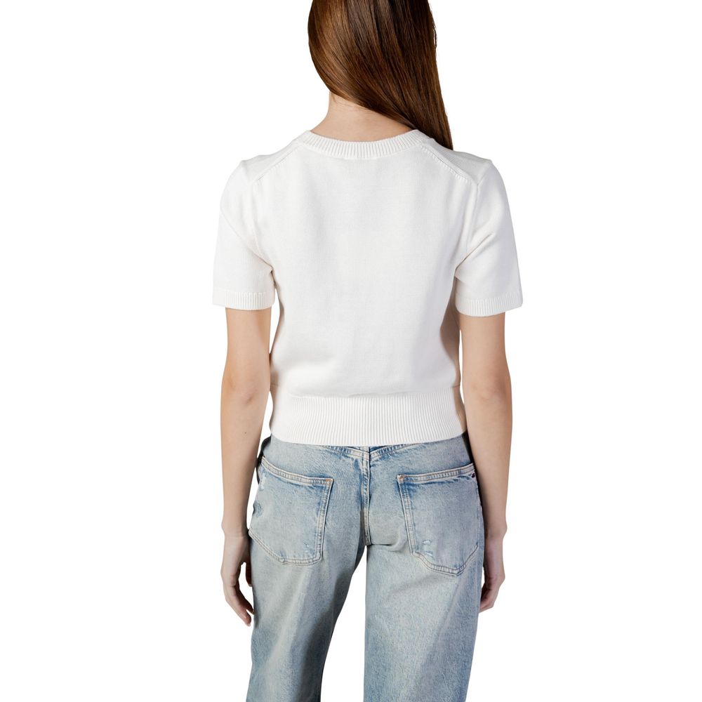 Calvin Klein Jeans Beigefarbenes Baumwoll-Sweatshirt